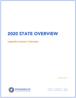 2020 State Overview - Calendars