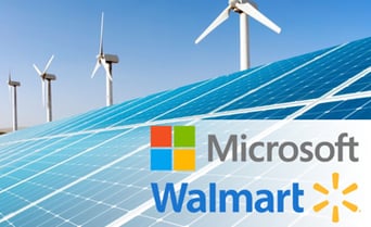 Learn more about Microsoft and Walmart's access to renewable energy efforts